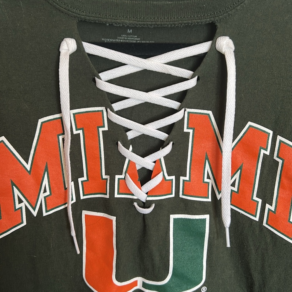 Upcycled Univ Of Miami Tshirt View 2